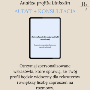 Audyt i konsultacjaprofilu Linkedin grafika produktu
