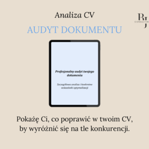 Audyt CV grafika produktu