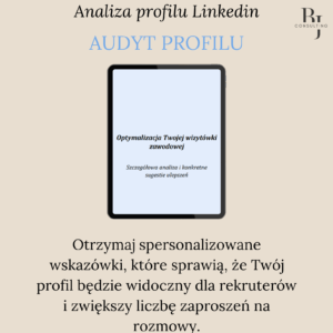 Audyt profilu Linkedin grafika produktu