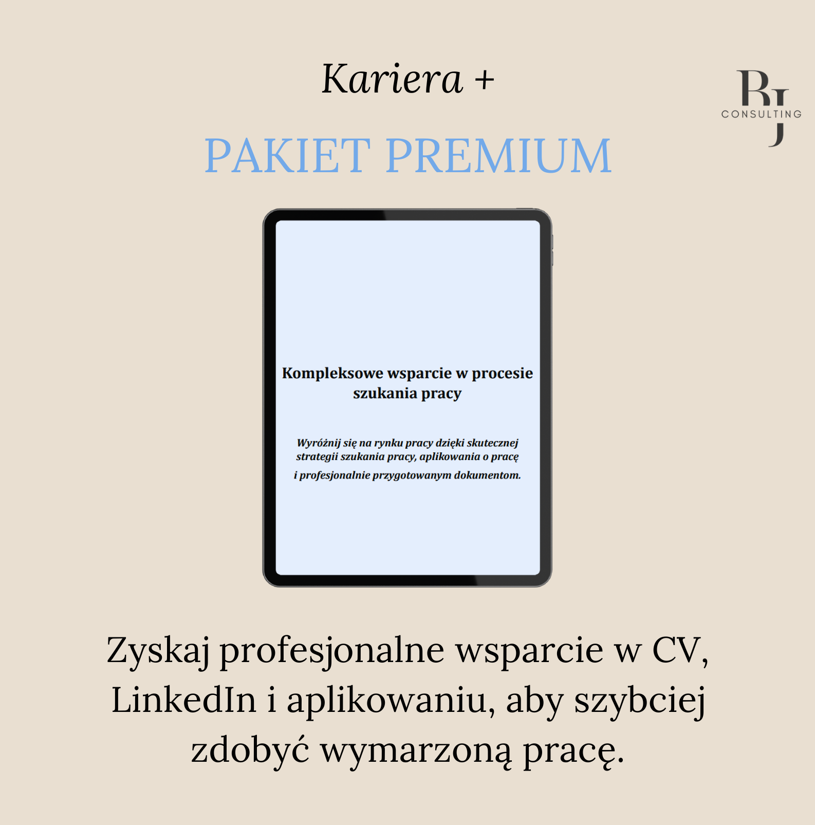 Pakiet usług premium - kompleksowa pomoc w procesie szukania pracy