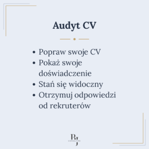 Konsultacja - audyt cv