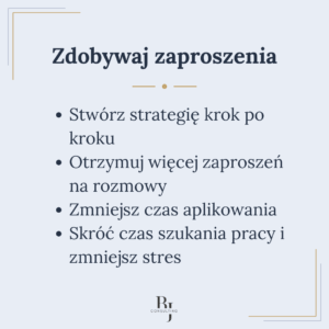 Kurs - skuteczne aplikowanie o pracę