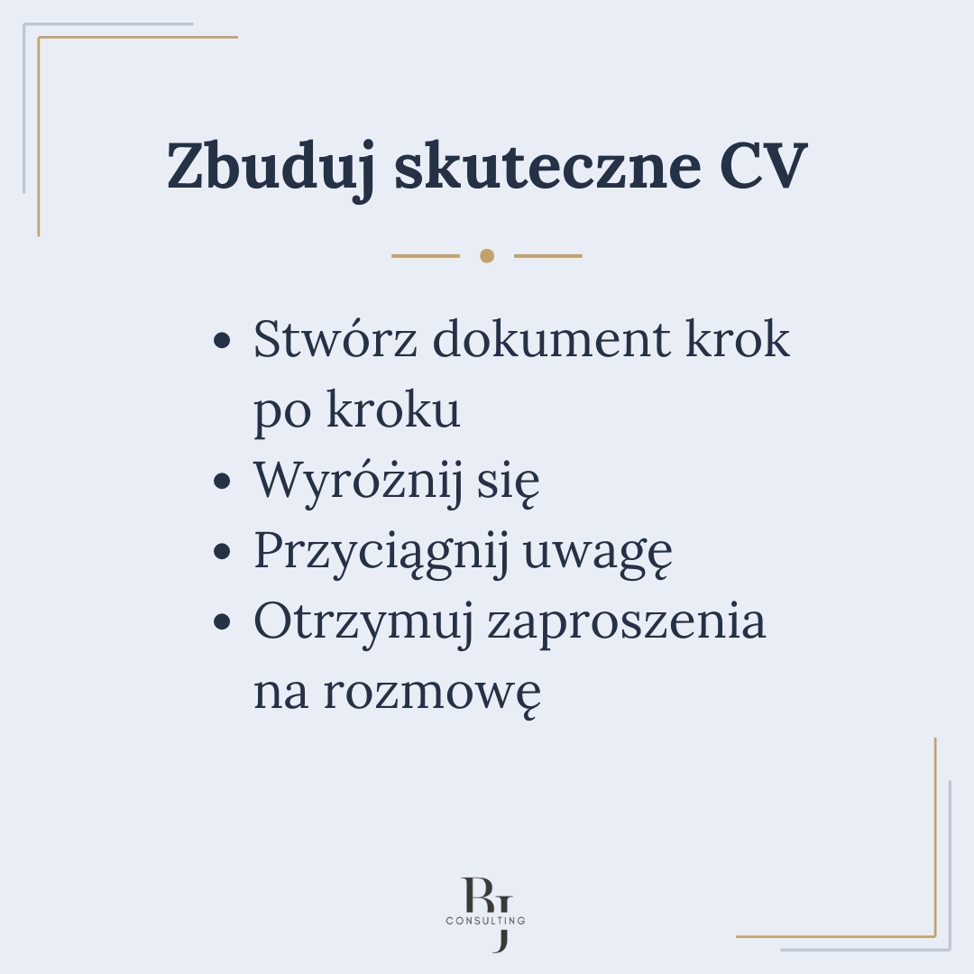 Kurs - skuteczne CV